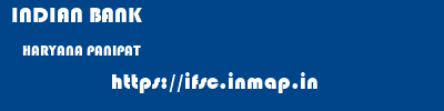 INDIAN BANK  HARYANA PANIPAT    ifsc code